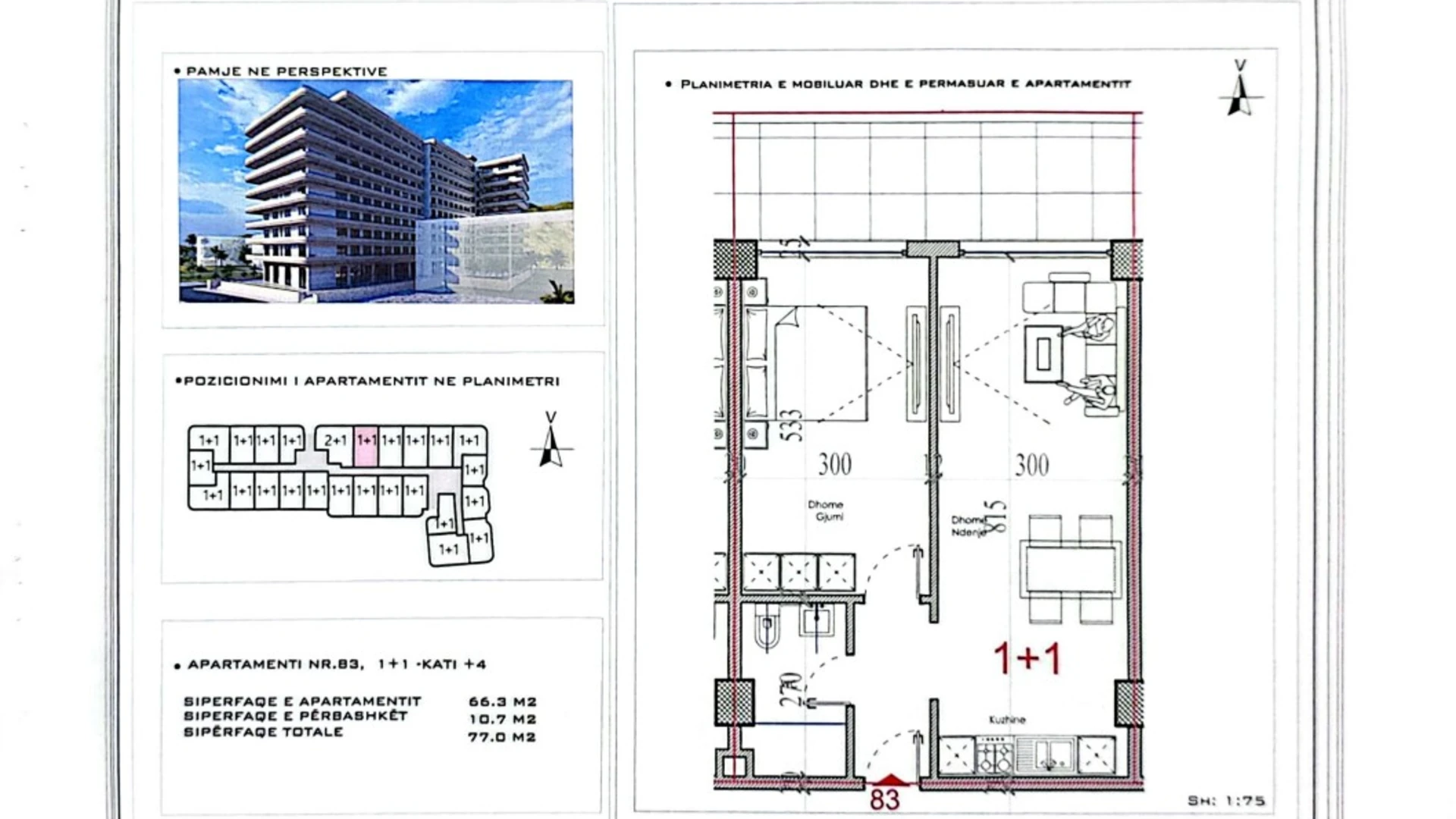 EXCLUSIVE | Apartment for SALE – 74 m² in Shëngjin - Image 1