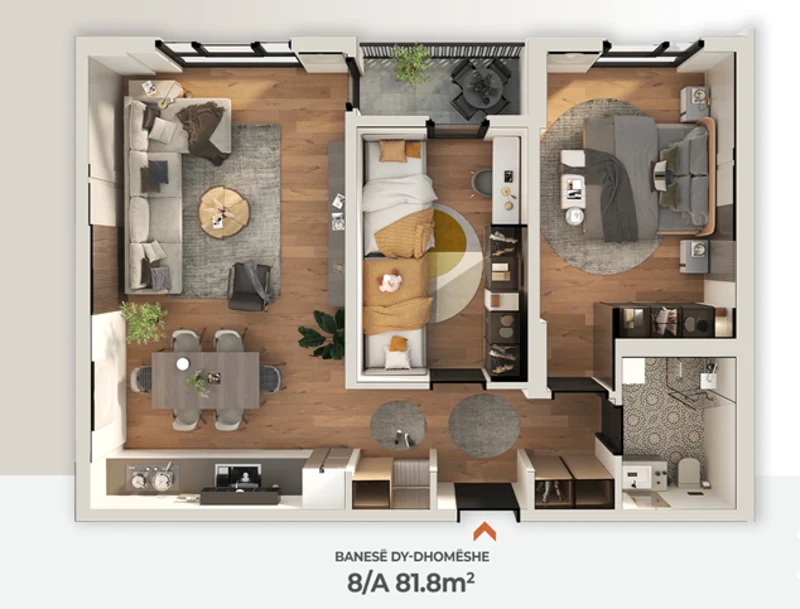 Apartment for Sale – 81.8 m² in Drenas in Complex AKTIV 1st Floor. - Image 1