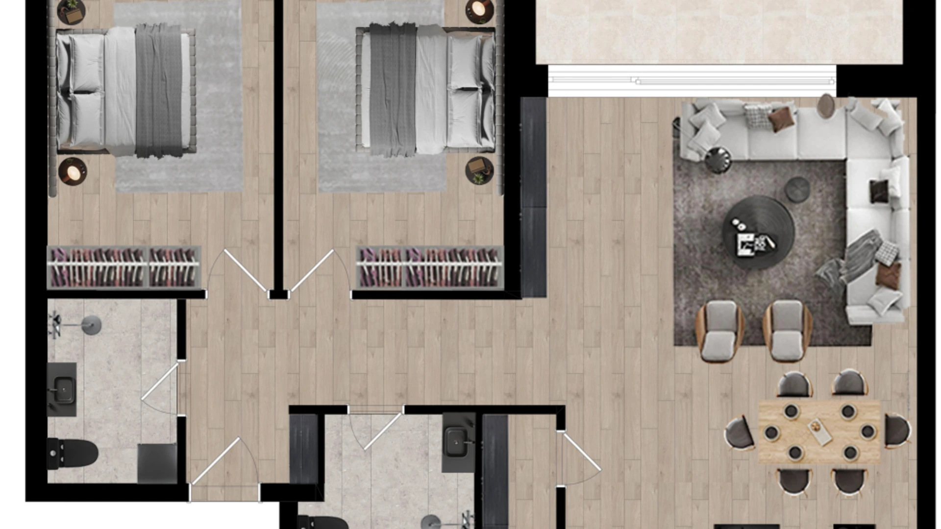 Banesa në shitje në BTP Holding – West Hill, në lagjen Prishtina e Re. - Image 1