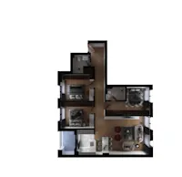 For sale: Apartment with a total area of 119.70 m², located in the Prishtina e Re neighborhood, within the Prime Resido complex. - Thumbnail 1