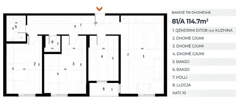 Apartment for Sale – 114.7 m² | AKTIV Complex – Drenas 1st Floor. - Image 1