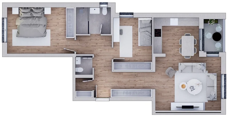 "Apartment for sale in the BTP HOLDING complex, on Xheladin Hana Street - Image 1