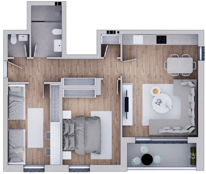 Apartment for sale, 94.77 m², located on Xheladin Hana Street, within the BTP Holding complex. - Image 1