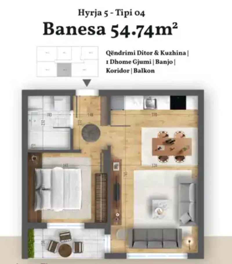 Apartment for Sale – “Alfest” Complex, Bresje. - Image 1