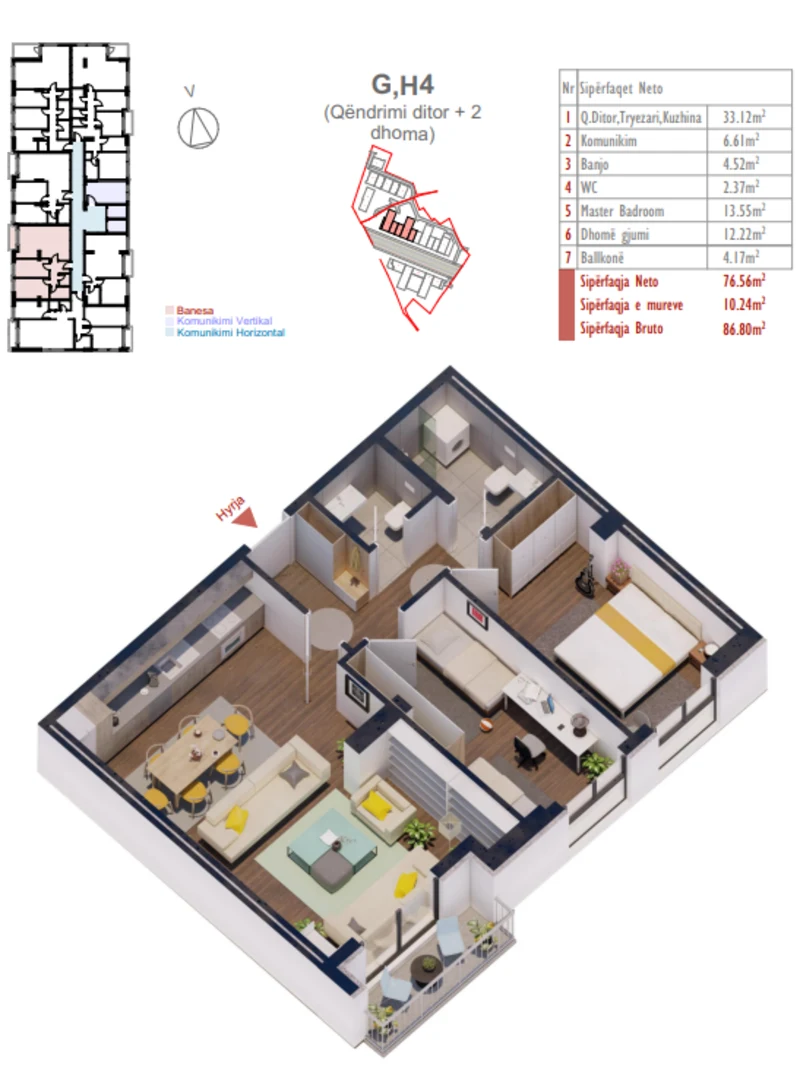 Apartment for sale in the Shiki Complex, New Prishtina neighborhood. - Image 1