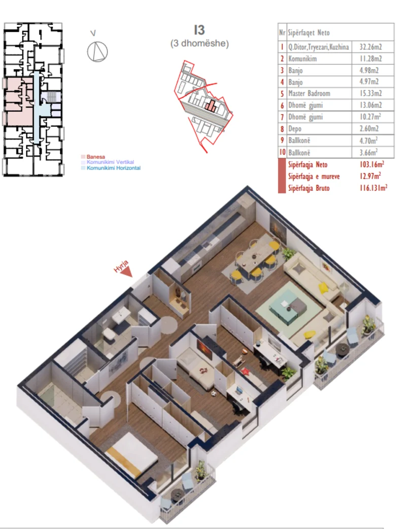 Apartment for sale in the Shiki Complex, New Prishtina neighborhood. - Image 1