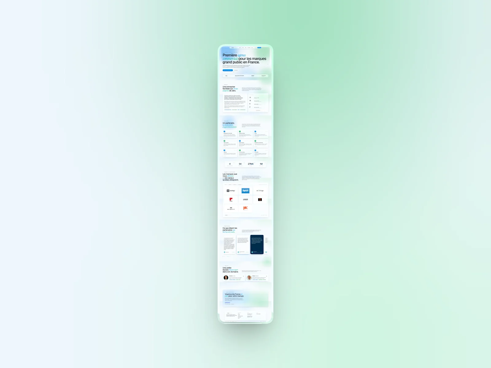 Techsome — refonte, page mobile complète