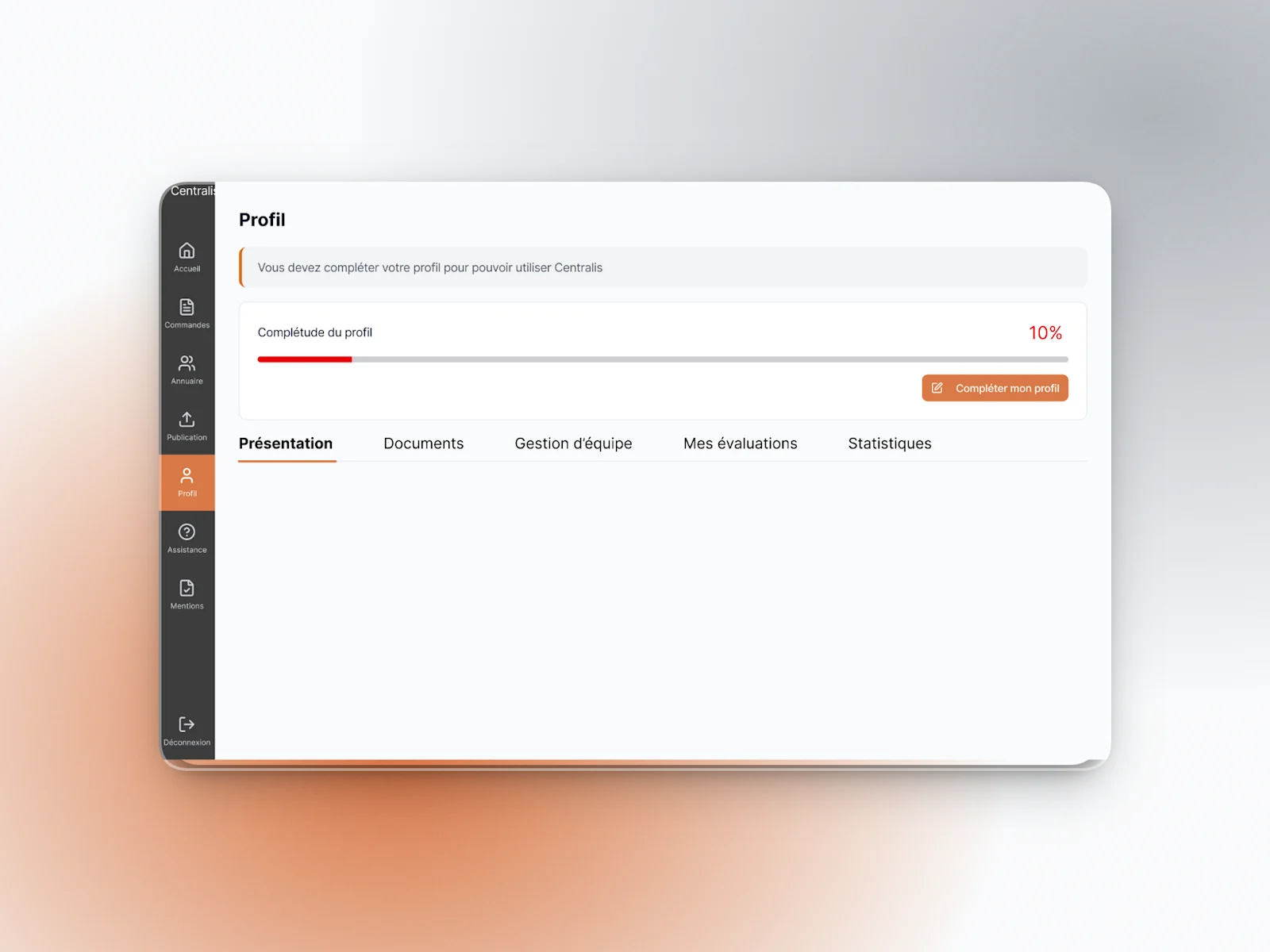 Centralis — profil