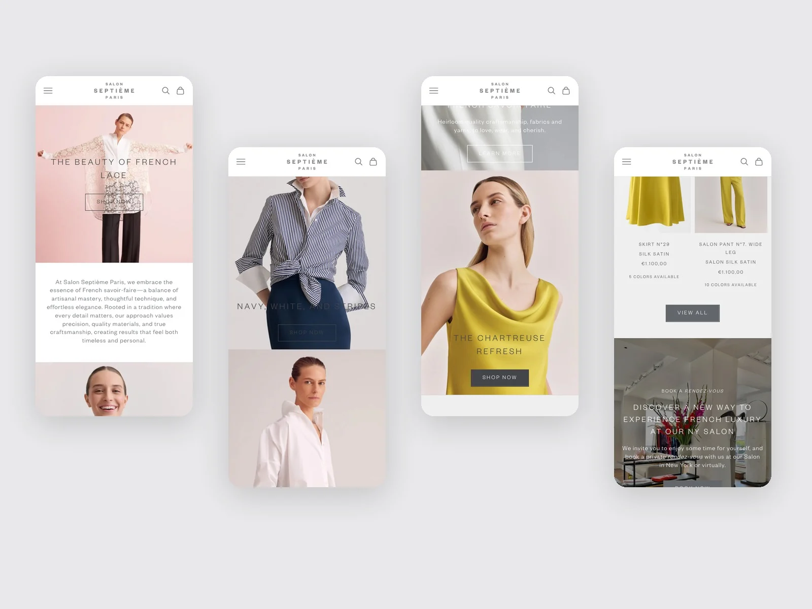 Salon Septième — vues mobiles