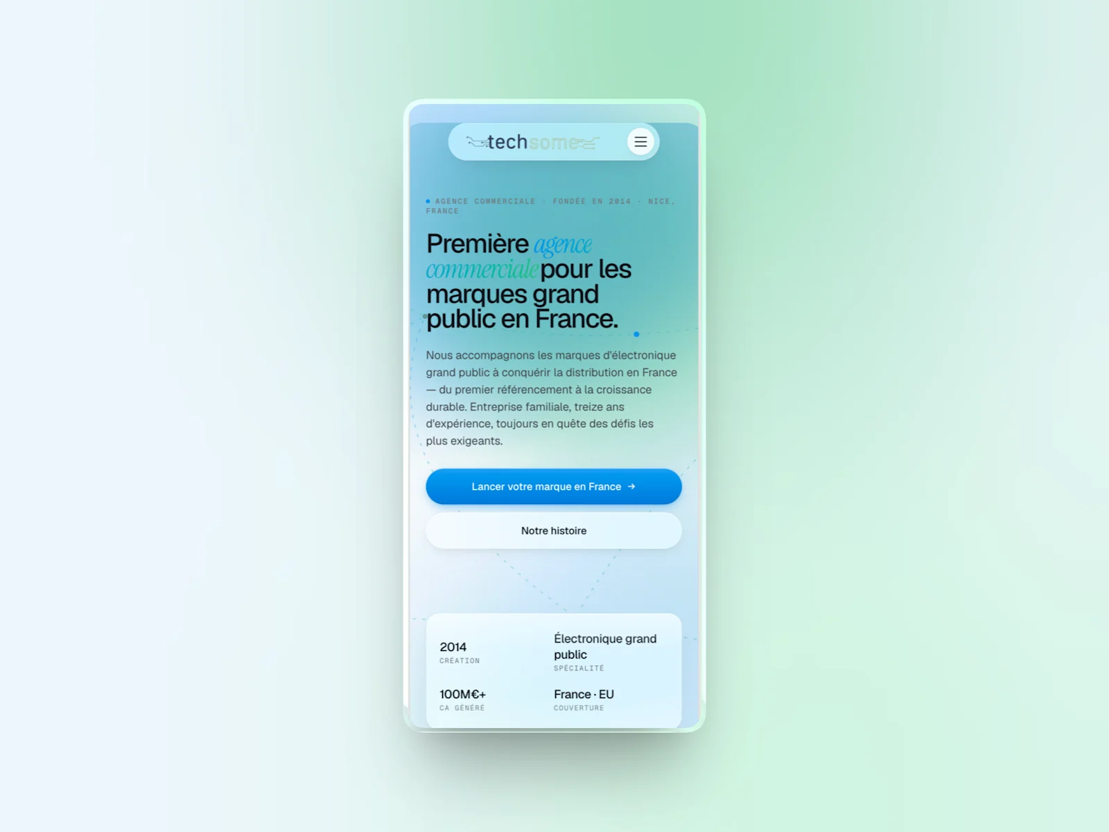 Techsome — refonte, mobile
