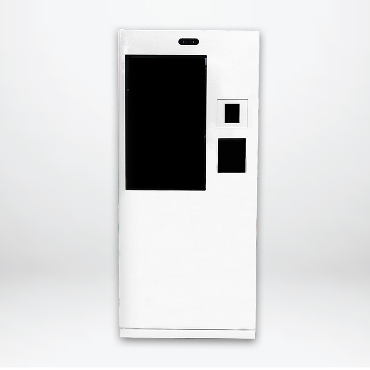 Slim ambient vending machine with spiral dispensing.