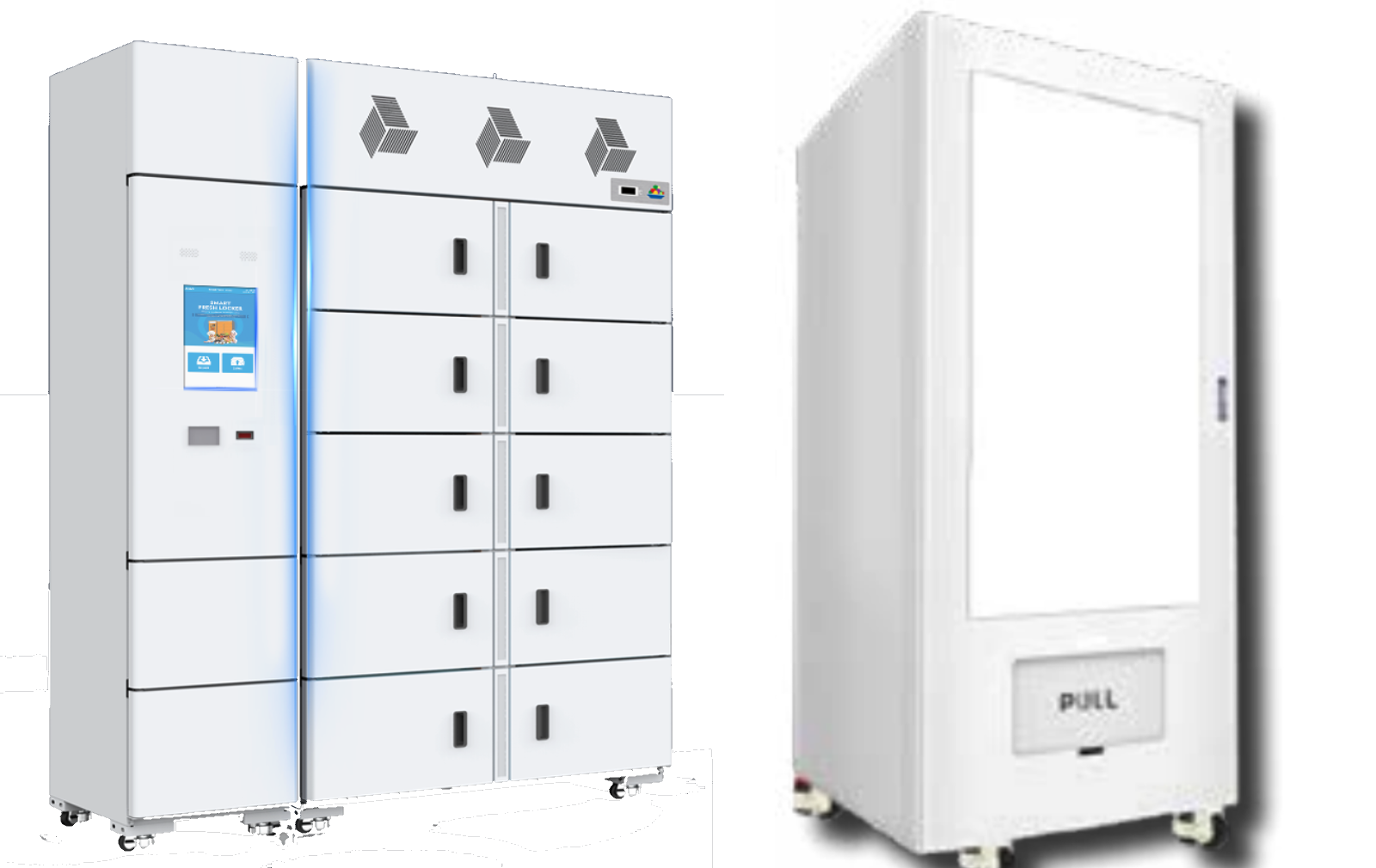 Image of vending lockers and a vending machine