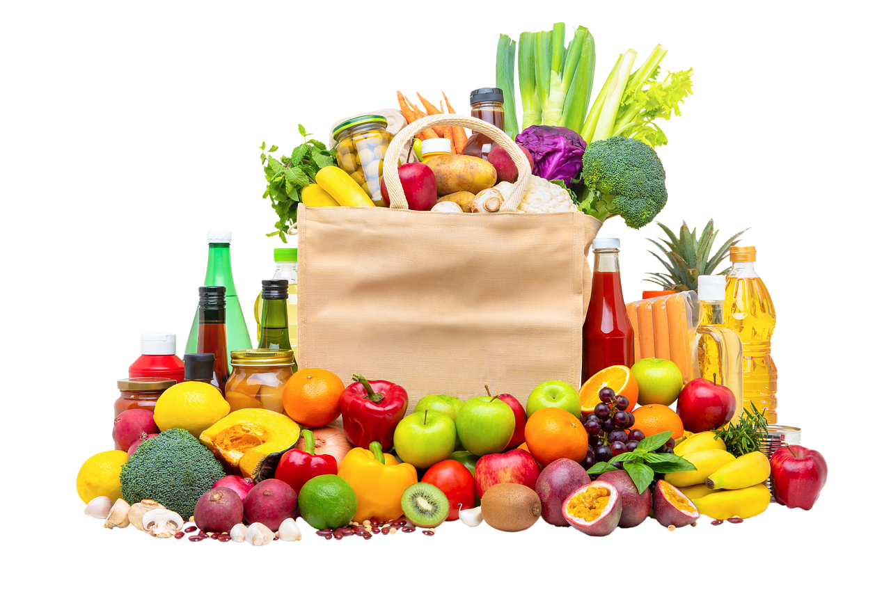 Image of a bag of groceries. Image by Dhanesh Damodaran from Pixabay.