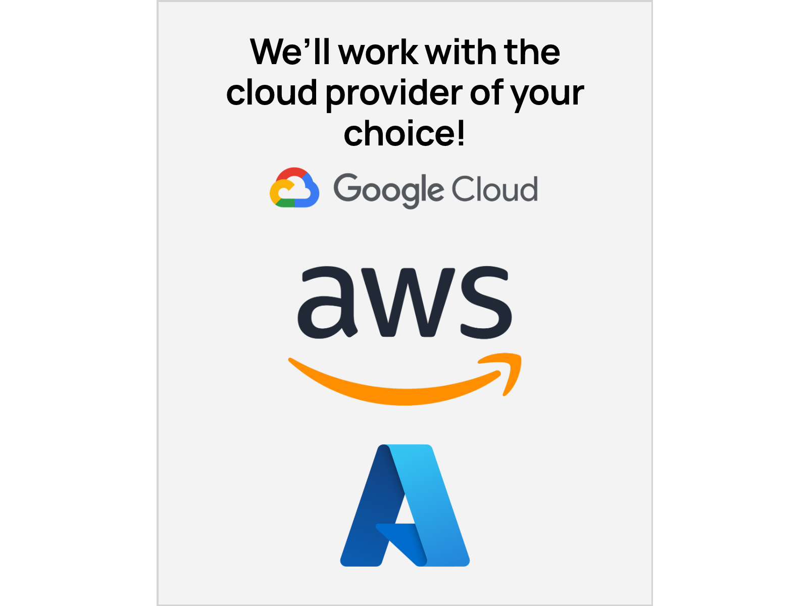 image of cloud provider logos
