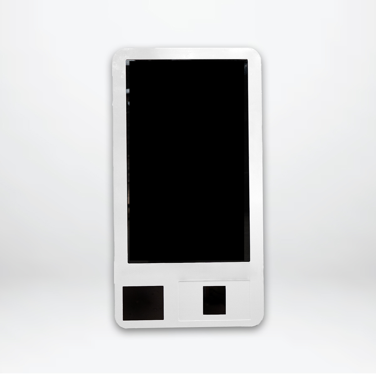 Image of a wall-mounted vending machine with a large screen.