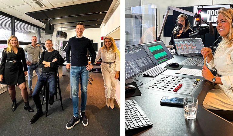 <I><center>Makelaar Babette Venmans maakt podcasts met een professionele partij</center></I>
