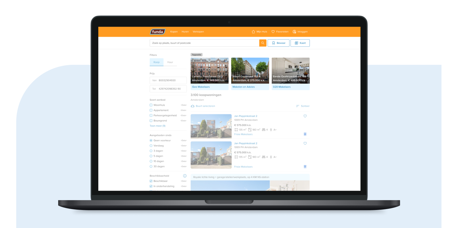 Laat je object opvallen door het boven de resultatenlijst te plaatsen. Dat kan met Toppositie.