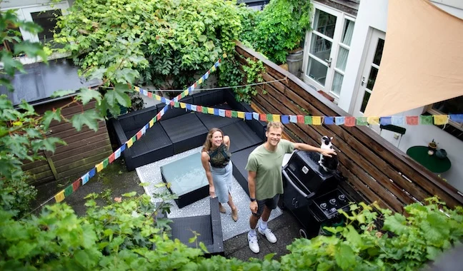 De stadstuin van Ruby en Wiemer in de Utrechtse wijk Lombok.
