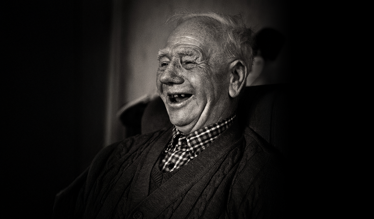 Oude portretfoto van Hendrik Jan Wassink, de eerste bewoner van wederopbouwboerderij 't Heyendaal.