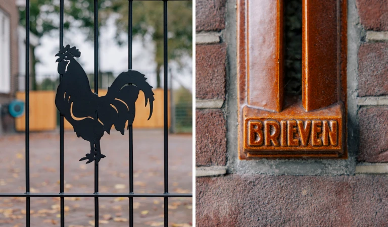 Vanwege de wegligging heeft het stel een hek geplaatst.