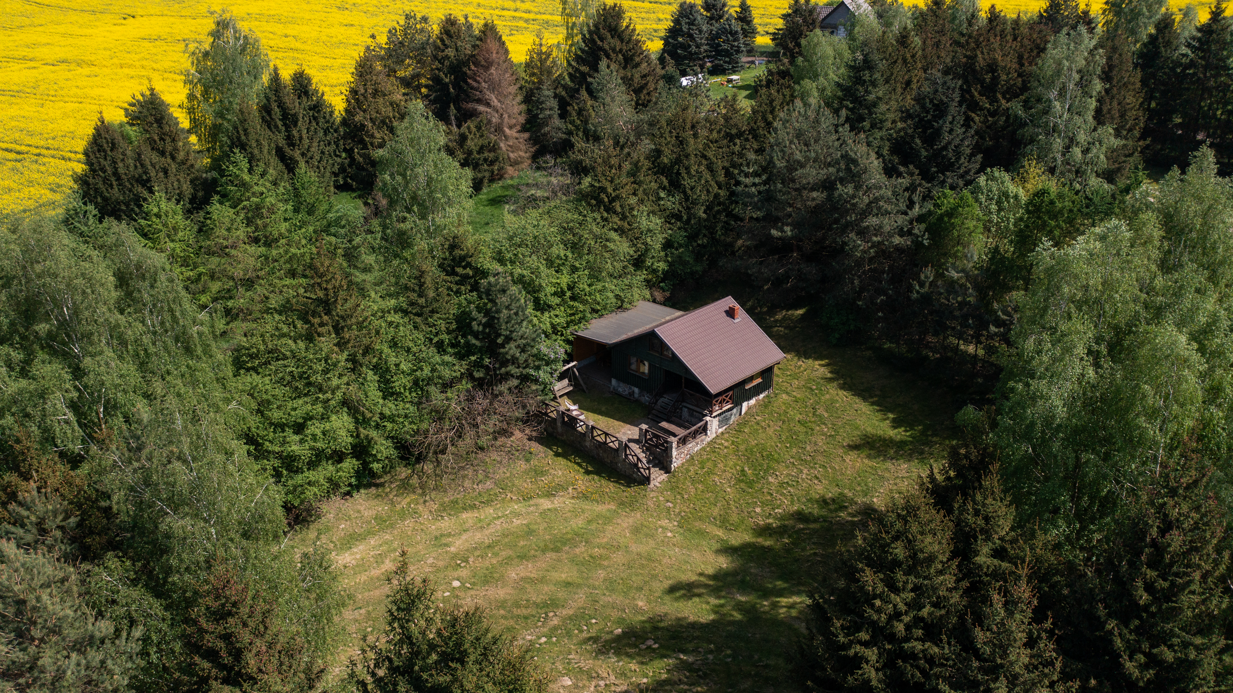 Zielony Domek - widok z góry