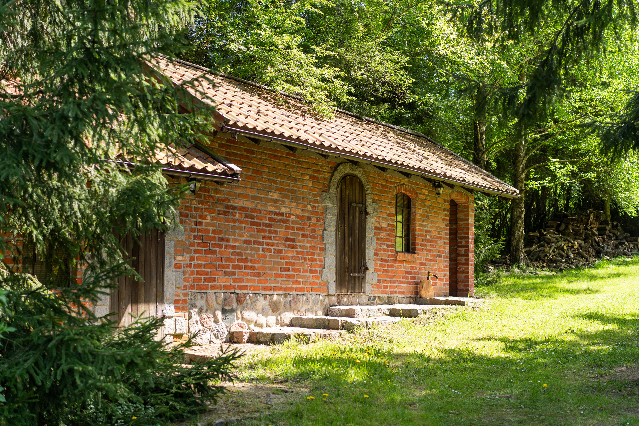 sauna z zewnątrz