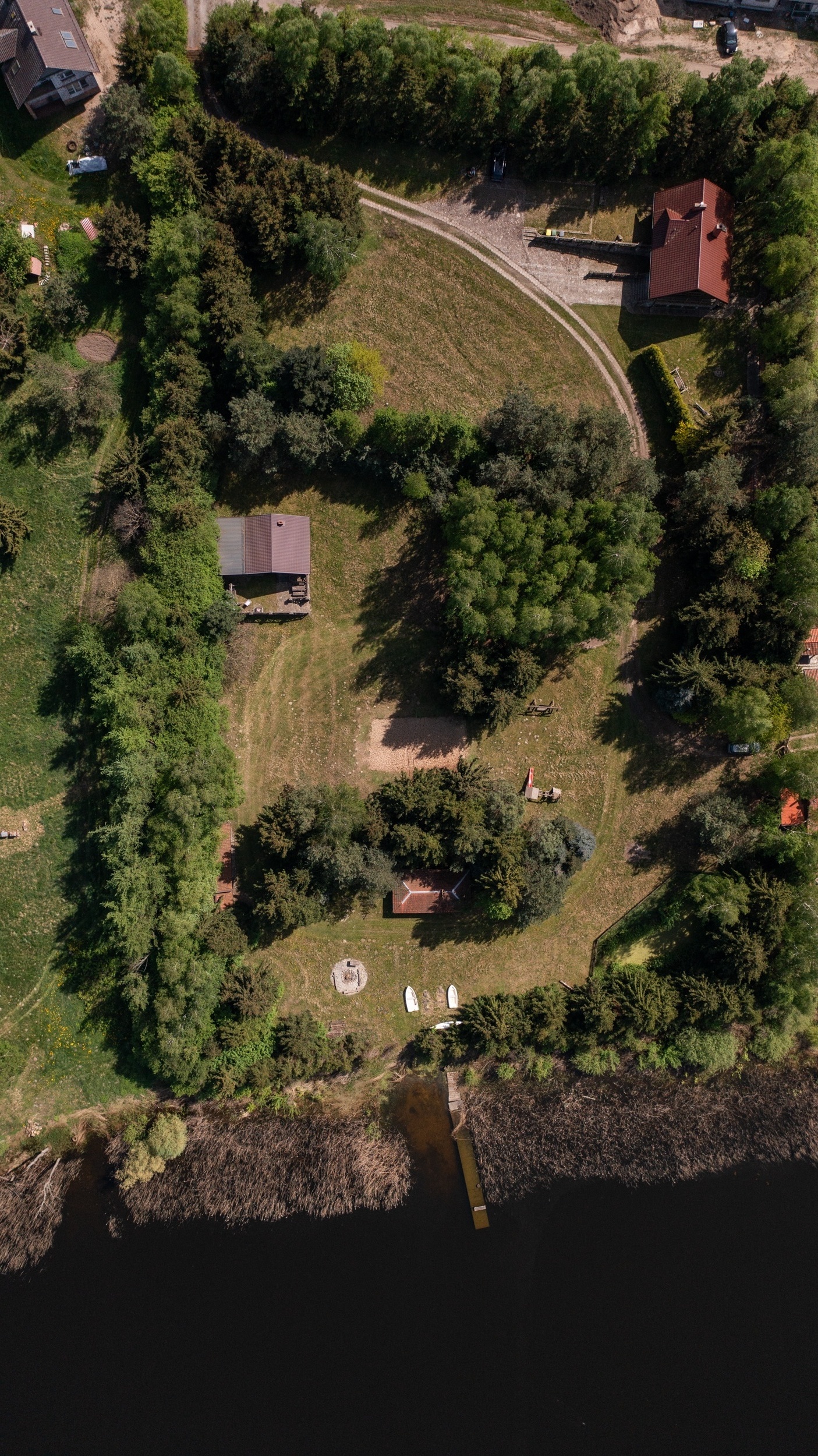 Zielony Domek i Dom Łabędź - widok z góry