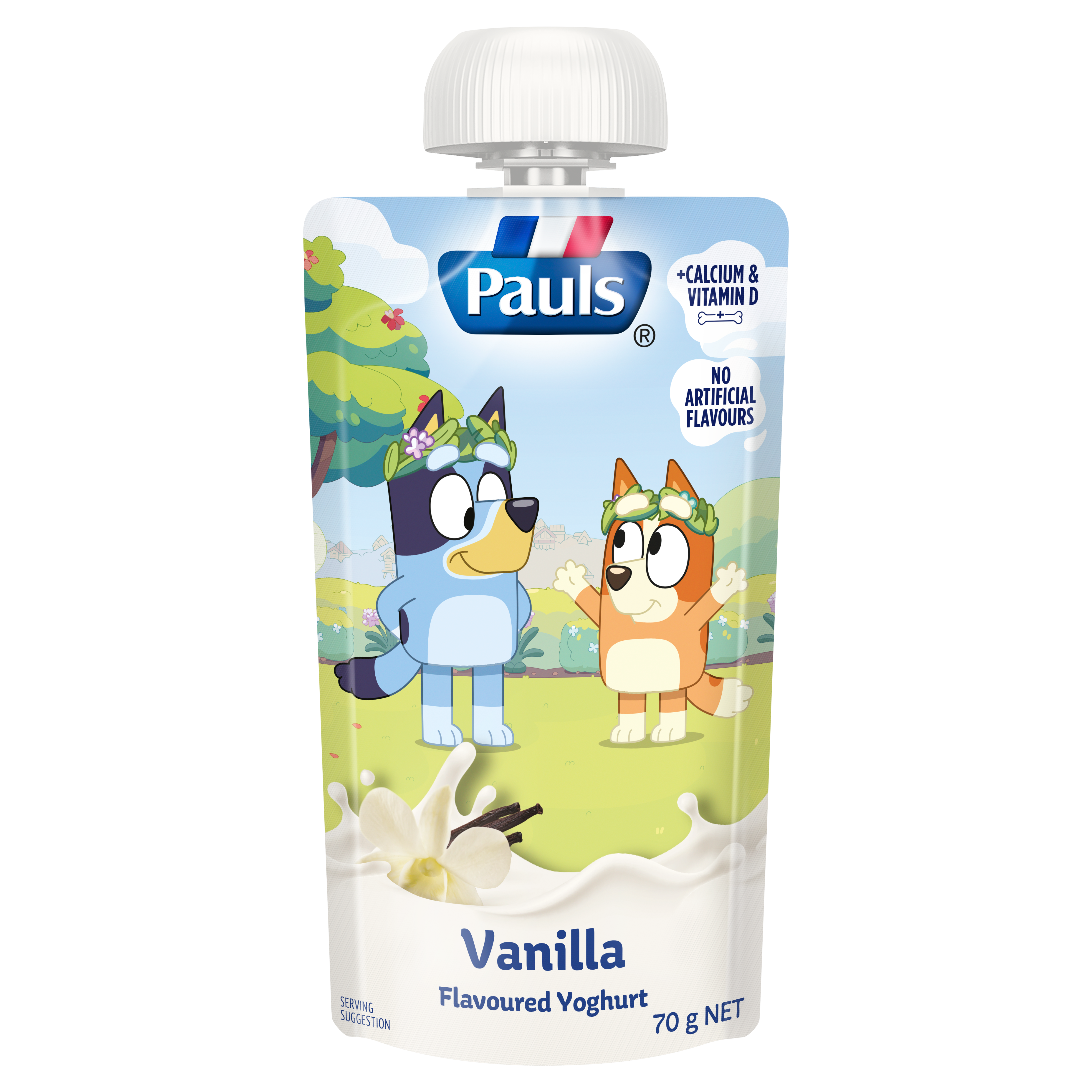 Pauls Kids Bluey Vanilla Yoghurt Pouch 70 g