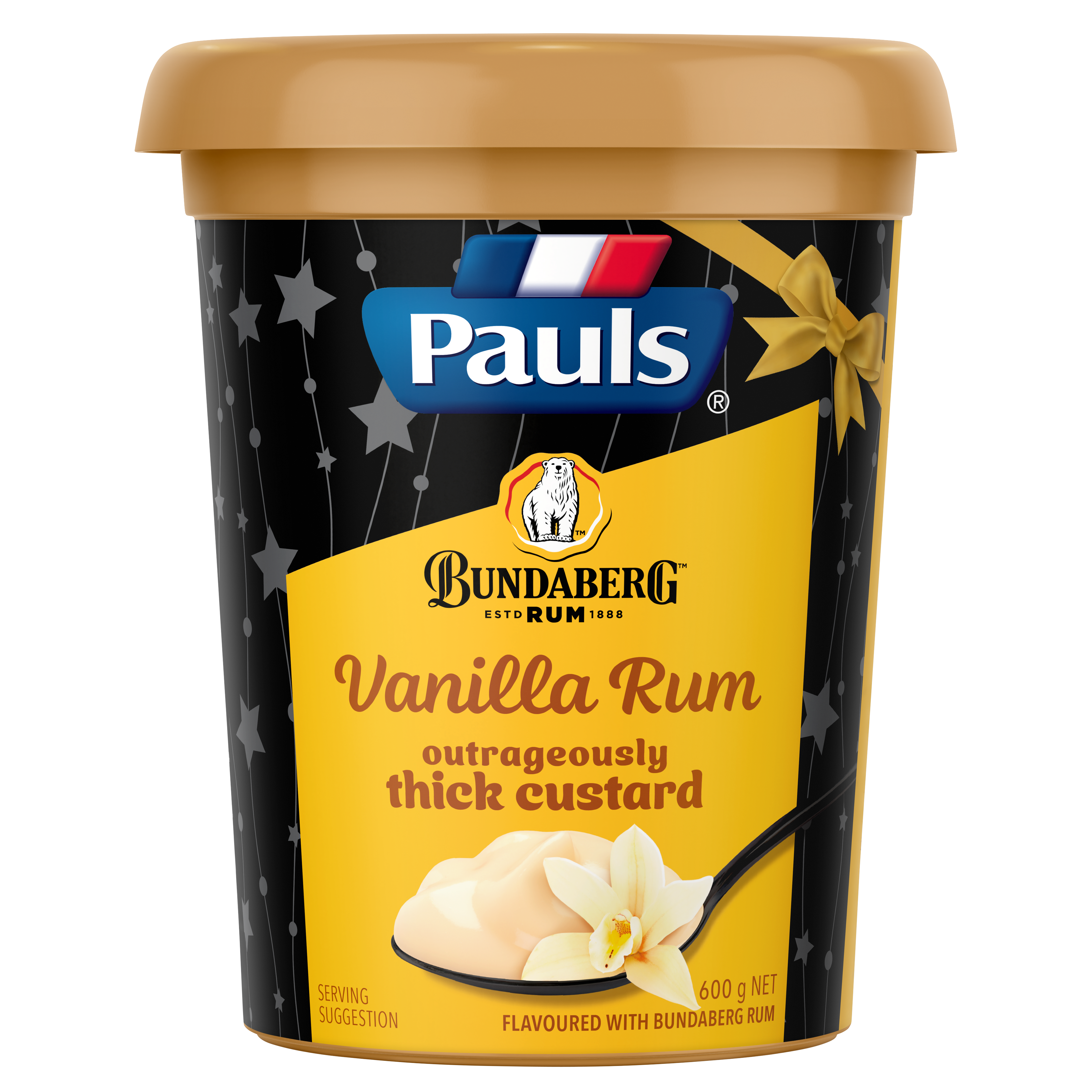 Pauls Premium Bundaberg Vanilla Rum Custard 600g