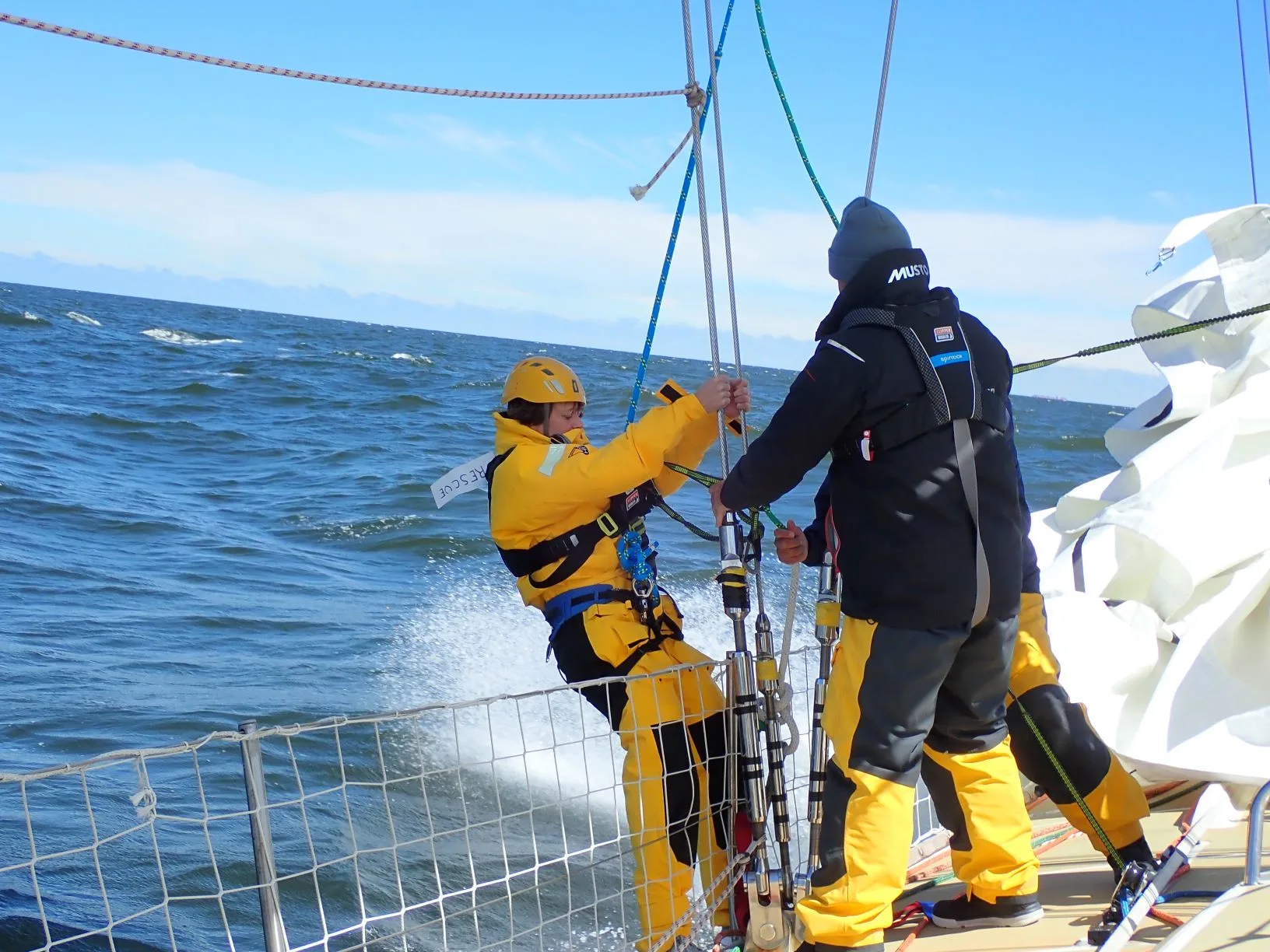 Man over boat drill, Punta