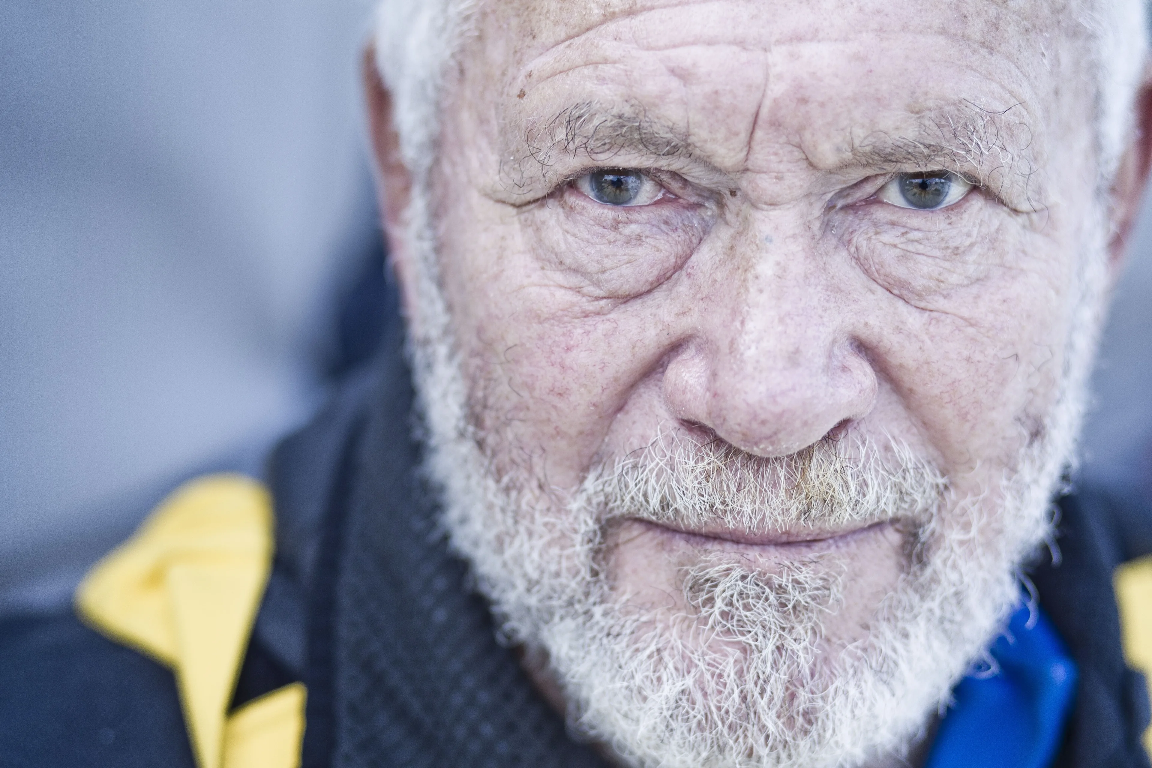 Up-close image of Sir Robin Knox-Johnston