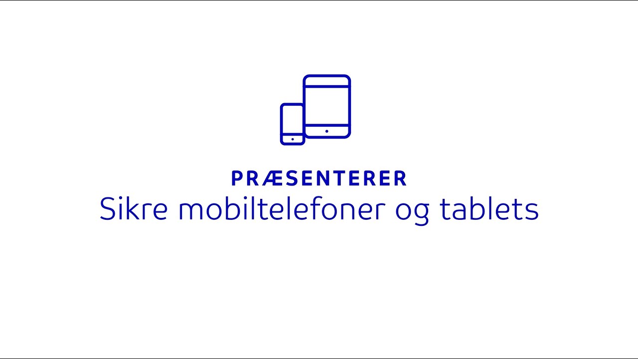 TDC ikon af mobil og tablet - sikre mobiltelefoner og tablets - Thumbnail