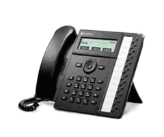 Billedet viser en IP-telefon af modellen TDC LG IP 8830E bordapparat