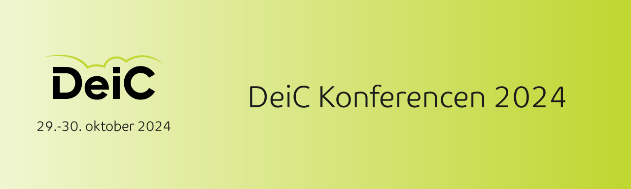 Banner billede til DeiC konferencen