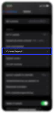 Klik på Viderestil opkald på iPhone.