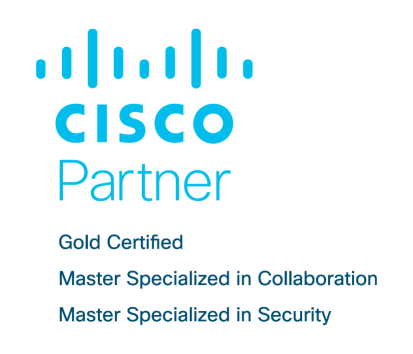 Billedet viser CISCO Partner certified logo - TDC Erhverv