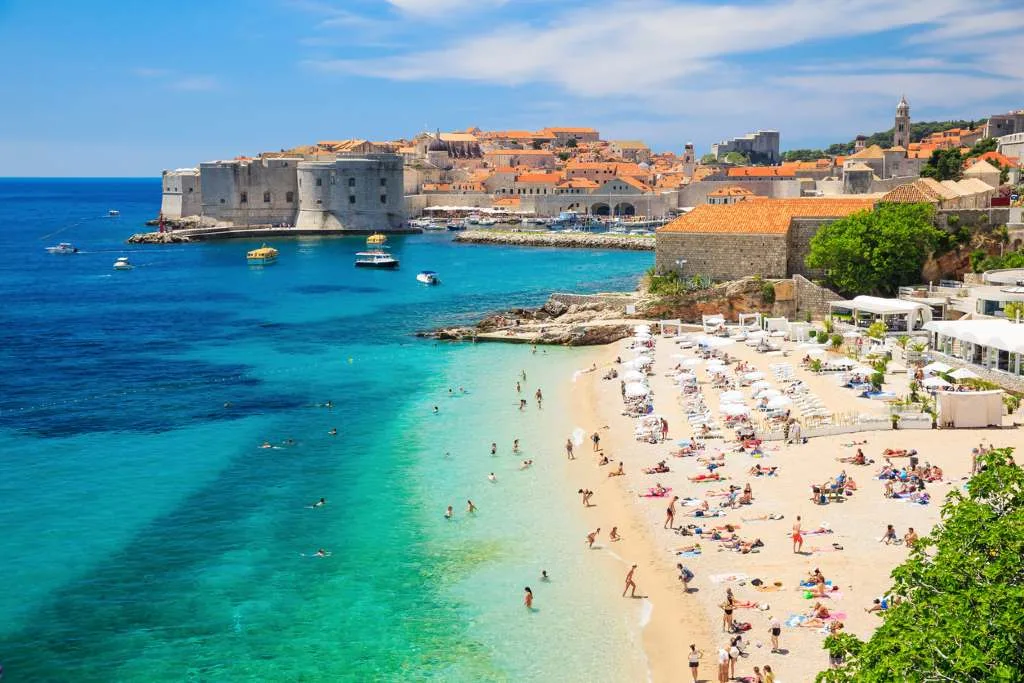 beach new Dubrovnik, Croatia