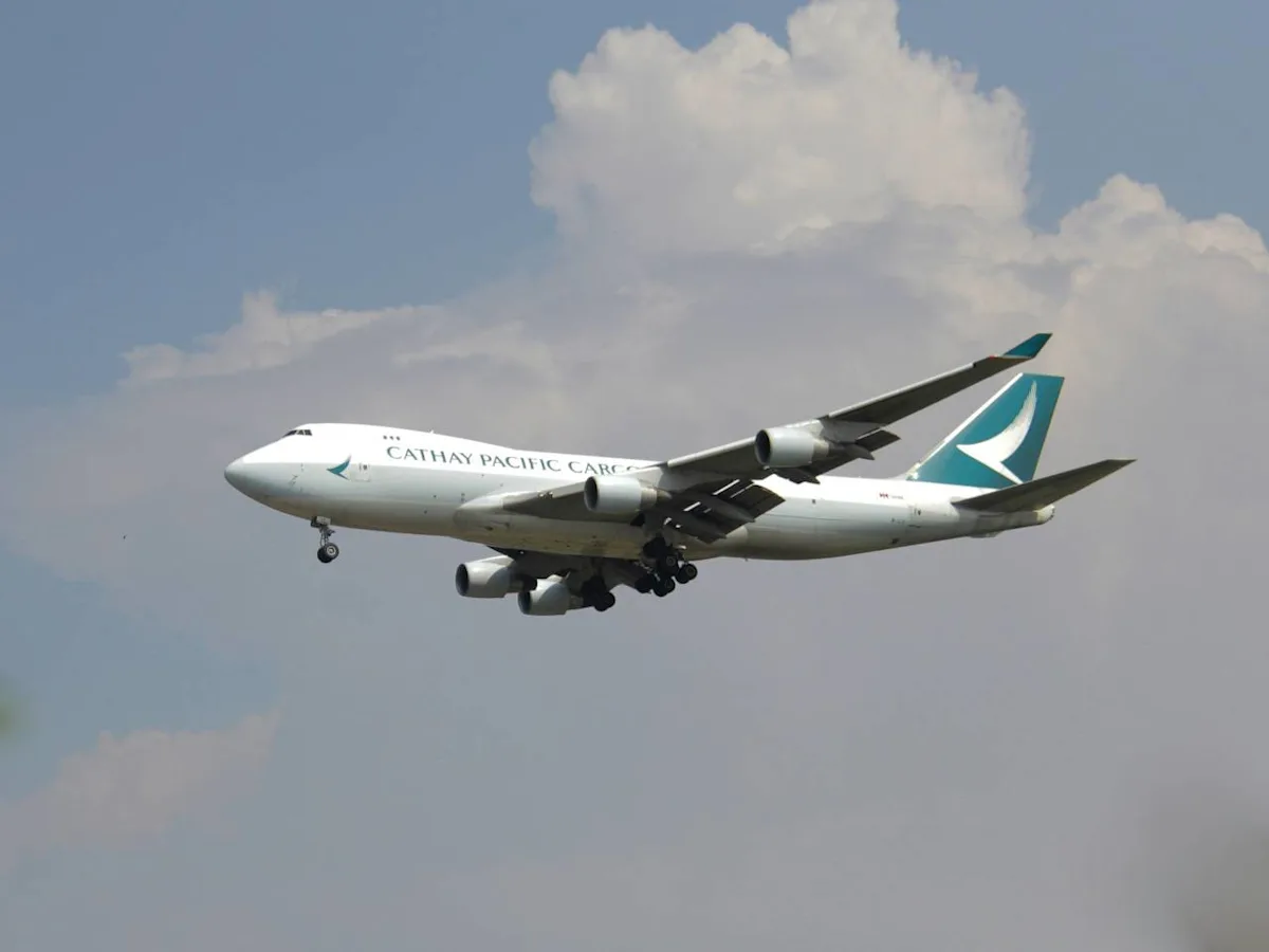 A Cathay Pacific aircraft, illustrating the complete guide to Cathay Pacific Asia Miles.