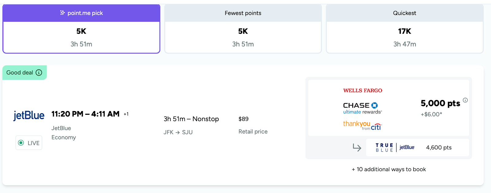 JetBlue to Puerto Rico