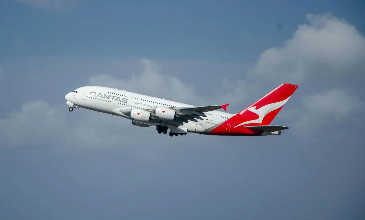 A Qantas aircraft with its kangaroo tail, illustrating the complete guide to Qantas Frequent Flyer.