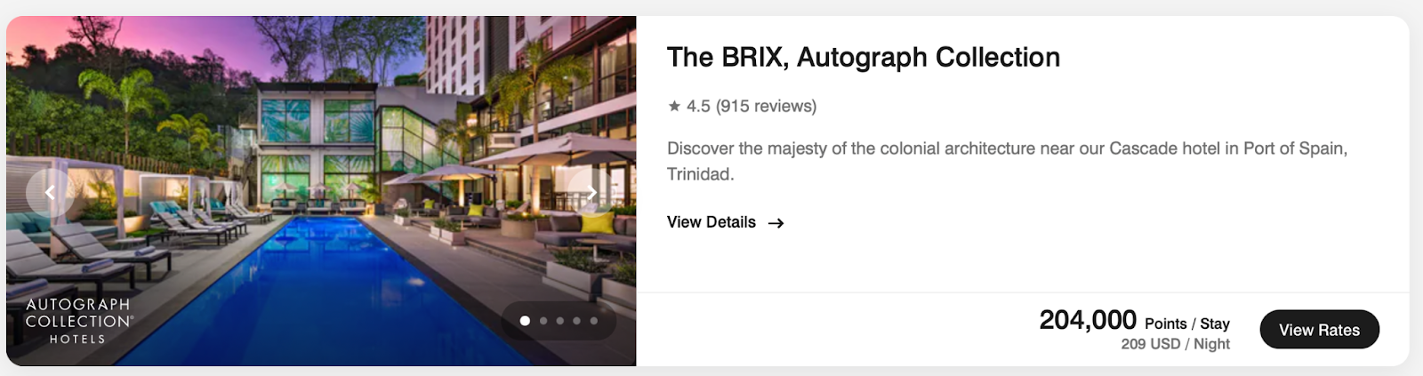 The BRIX, an Autograph Collection hotel, in Port of Spain, Trinidad