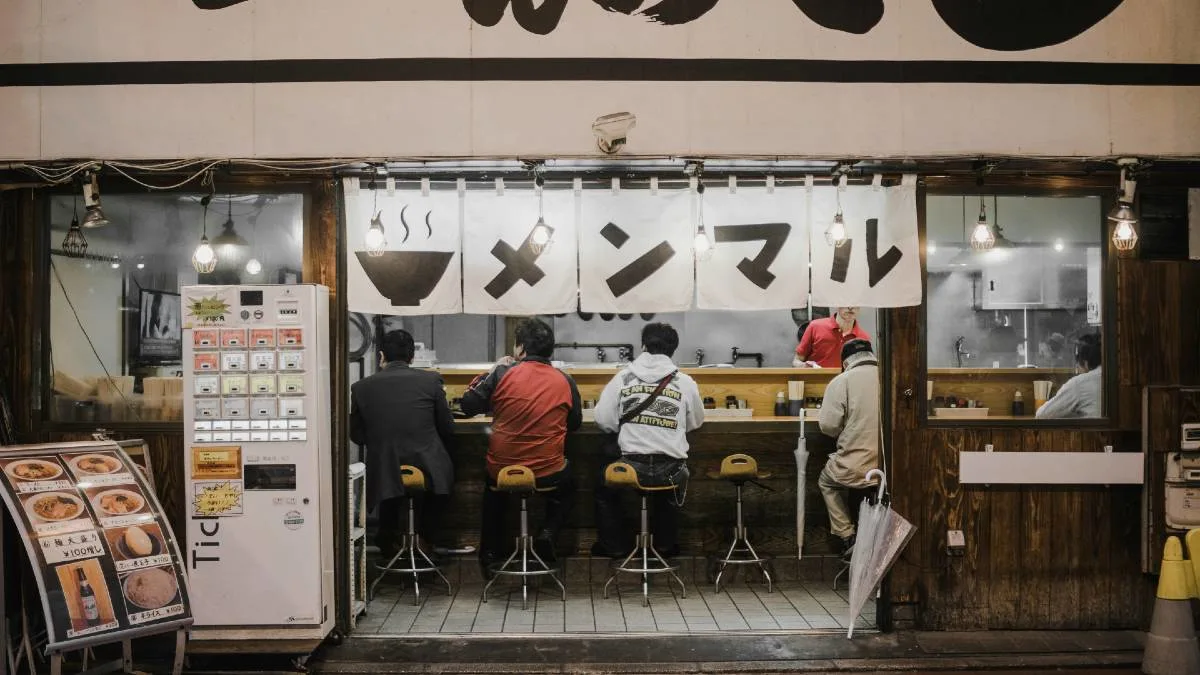 A Tokyo street scene, illustrating how to fly to Japan with points and miles.