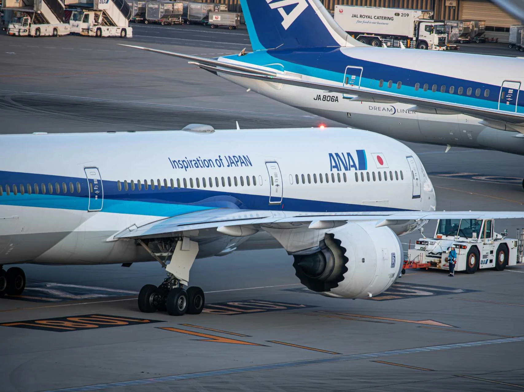 An ANA aircraft with The Room business class, illustrating how to book ANA flights with points.