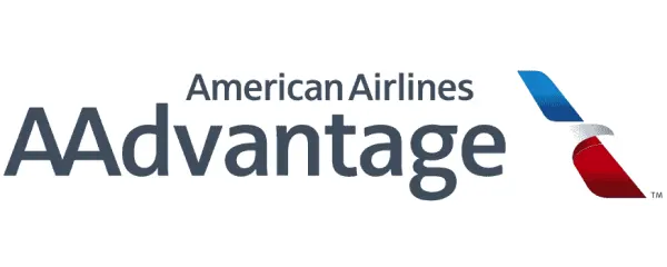 American Airlines AAdvantage logo with the airline's tri-color tail graphic