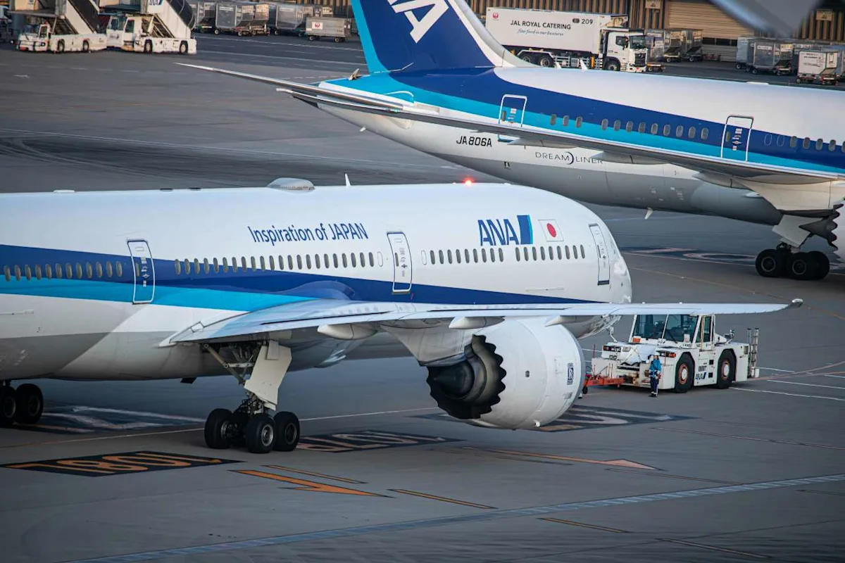 An ANA aircraft, illustrating the complete guide to ANA Mileage Club.