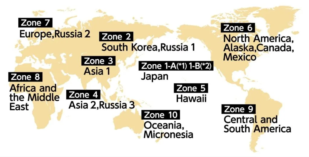 Table showing ANA award mileage requirements between Japan and North America, from 50,000 miles in economy to up to 170,000 miles in first class