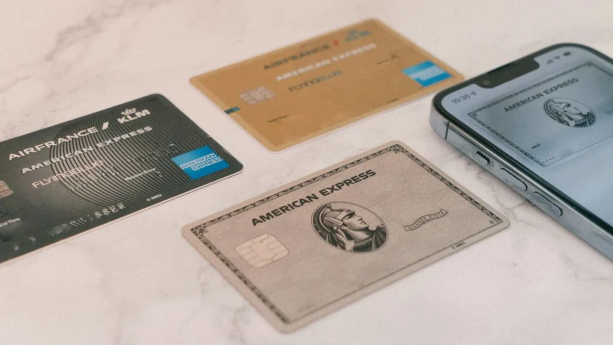 An Amex card with award flights, illustrating how to use Amex points to book flights and travel.