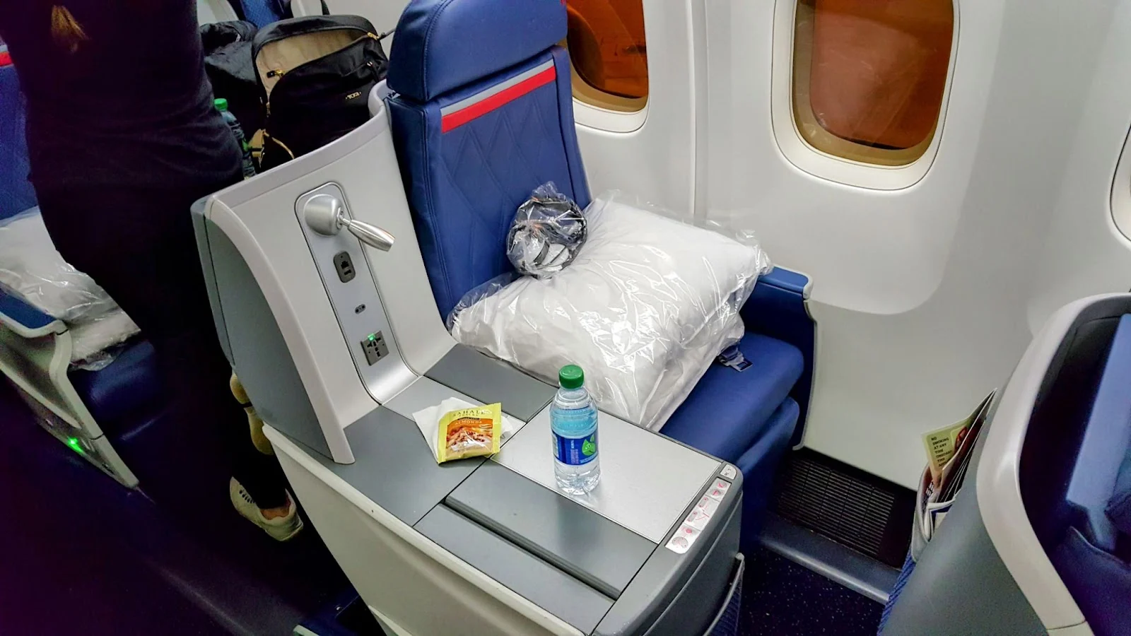 A Delta One business class suite, illustrating how to book Delta's flagship business class with miles.