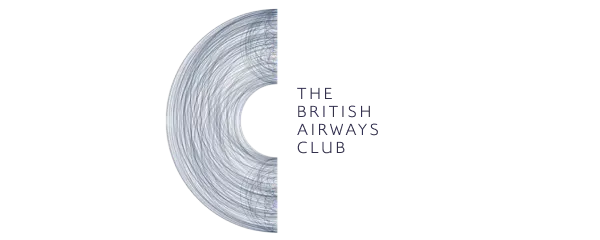 The British Airways Club logo featuring a swirling circular line graphic beside the wordmark