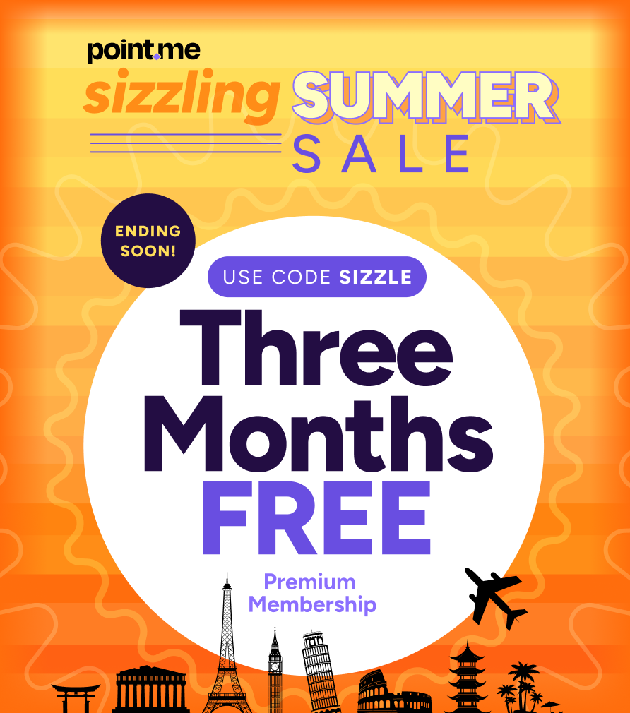 point.me Sizzling Summer Sale is ending soon — get 3 months of point.me Premium free with code SIZZLE